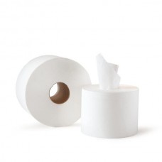 Туалетная бумага Plushe Professional центр.вытяжка.38мм, h13,4см, 207м, белый,2сл, 6рул в уп
