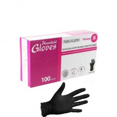 Перчатки нитрил неопудр (S) Household Gloves,ЧЕР,100 шт/уп,500пар.кор/50пар.уп